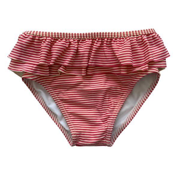 Baby Boden Ditsy Floral and Striped Rash Guard Swimsuit Size 3-4y - Picture 4 of 7